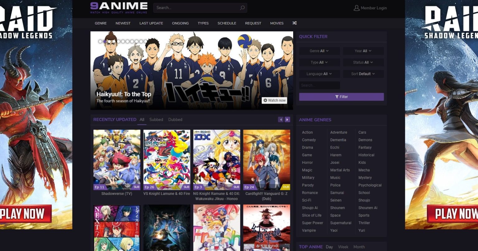 websites for free to watch anime