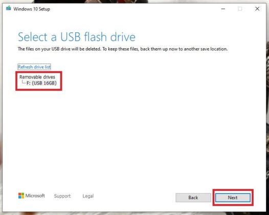 cannot download windows 10 media creation tool to flash drive