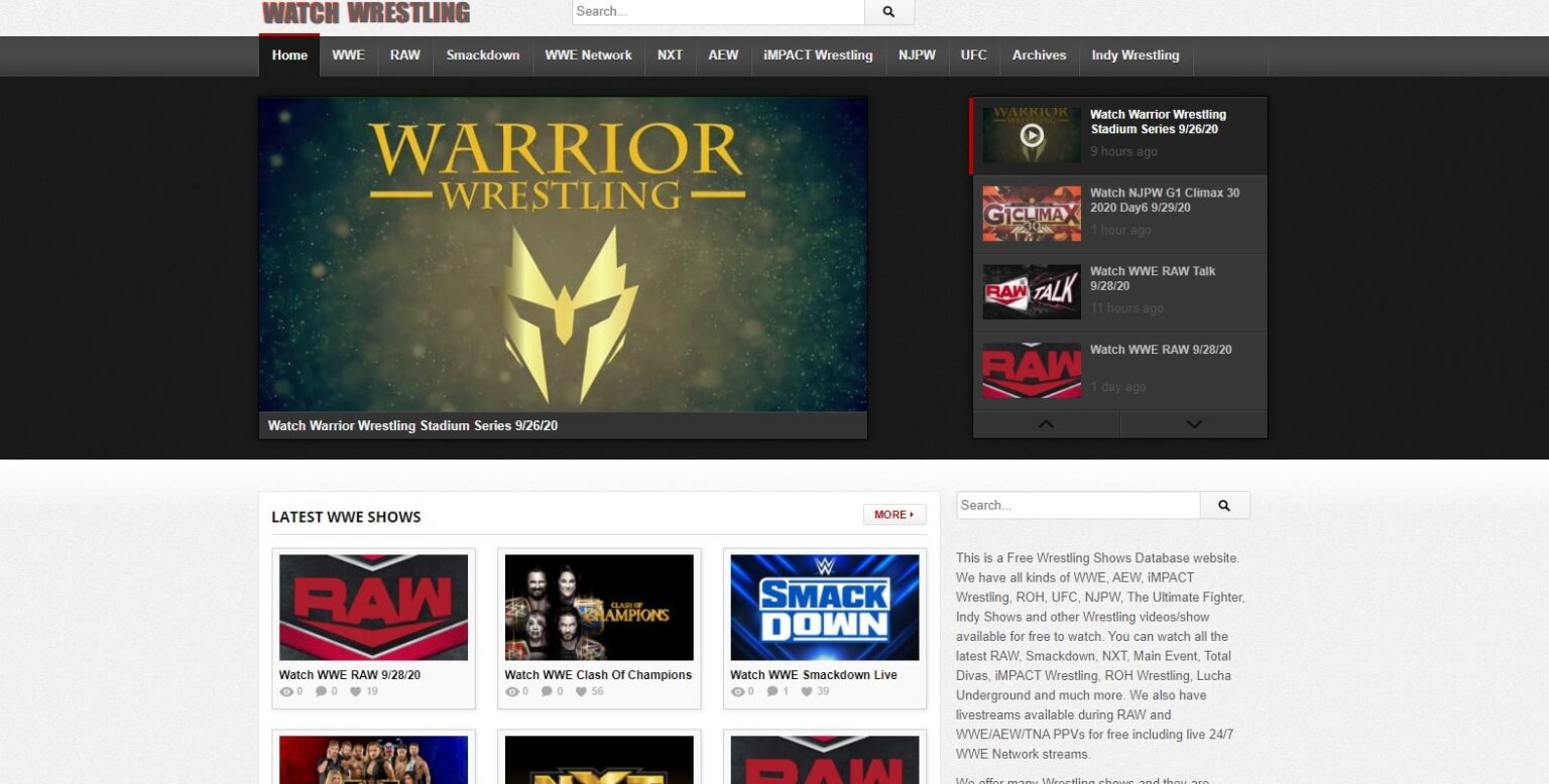 5+ Best Sites To Watch Wrestling Online For Free: Watch WWE For Free ...