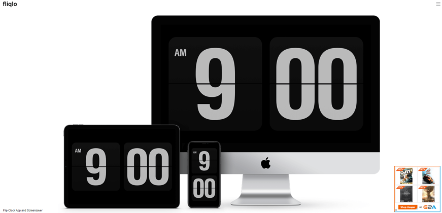 flip clock screensaver mac